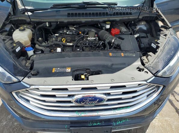 2FMPK3J96KBB38341 2019 FORD EDGE Blue Engine compartment view