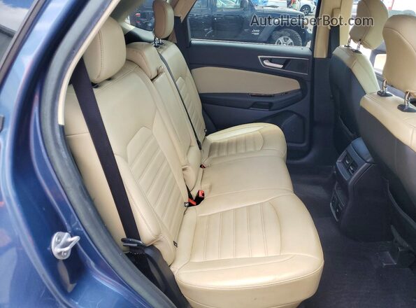 2FMPK3J96KBB38341 2019 FORD EDGE Blue Rear interior view