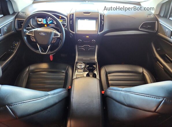 2FMPK3J96KBB96191 2019 FORD EDGE Silver Widok deski rozdzielczej