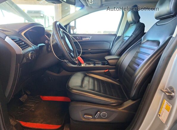 2FMPK3J96KBB96191 2019 FORD EDGE Silver Widok wnętrza z przodu