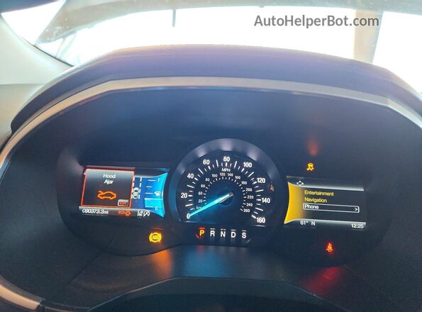 2FMPK3J96KBB96191 2019 FORD EDGE Silver Widok zestawu wskaźników