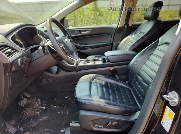 2FMPK3J96KBC08243 2019 FORD EDGE Black Widok wnętrza z przodu