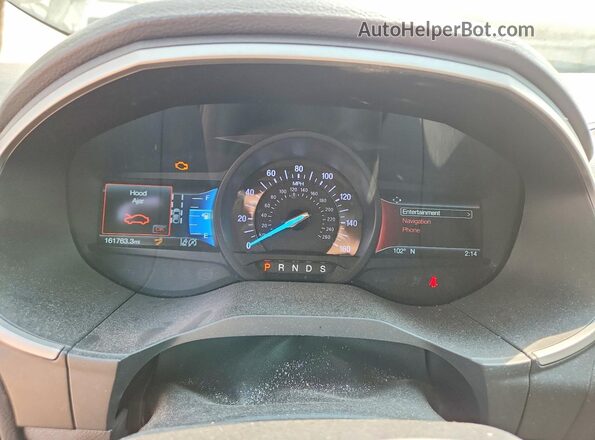 2FMPK3J96KBC08243 2019 FORD EDGE Black Widok zestawu wskaźników