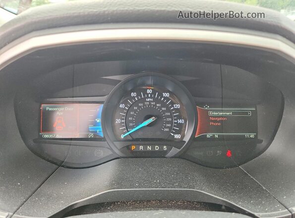 2FMPK3J96KBC59449 2019 FORD EDGE Red Vista del cuadro de instrumentos