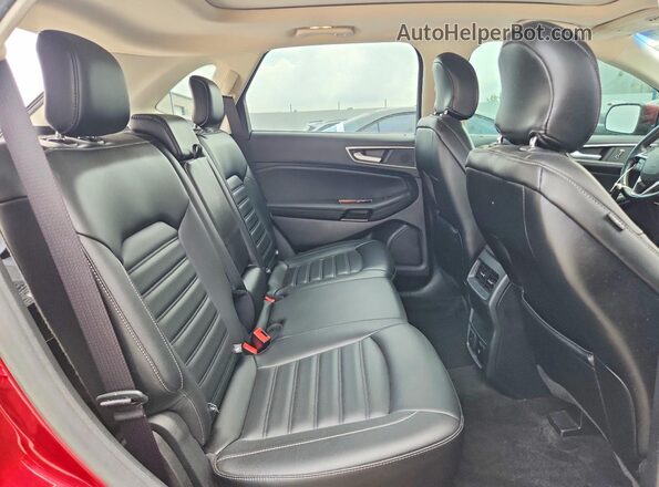 2FMPK3J96KBC59449 2019 FORD EDGE Red Vista de los asientos traseros