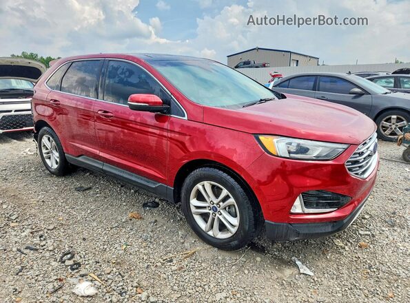 2FMPK3J96KBC59449 2019 FORD EDGE Red Delantero derecho