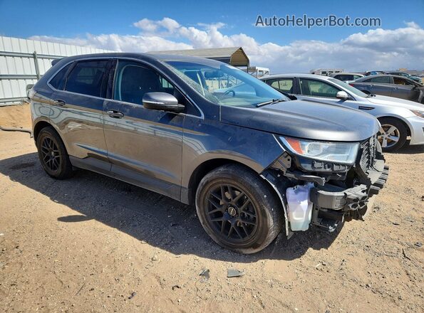 2FMPK3J97GBB11544 2016 FORD EDGE Gray Передня права чверть