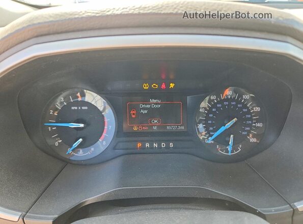 2FMPK3J97GBB11544 2016 FORD EDGE Gray Вид щитка приладів