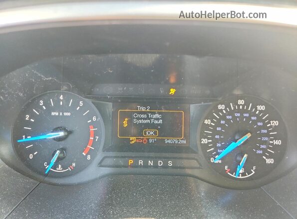 2FMPK3J97KBB48781 2019 FORD EDGE White ხელსაწყოთა პანელის ხედი