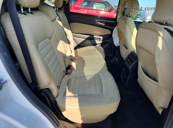 2FMPK3J97KBB48781 2019 FORD EDGE White უკანა სავარძლების ხედი