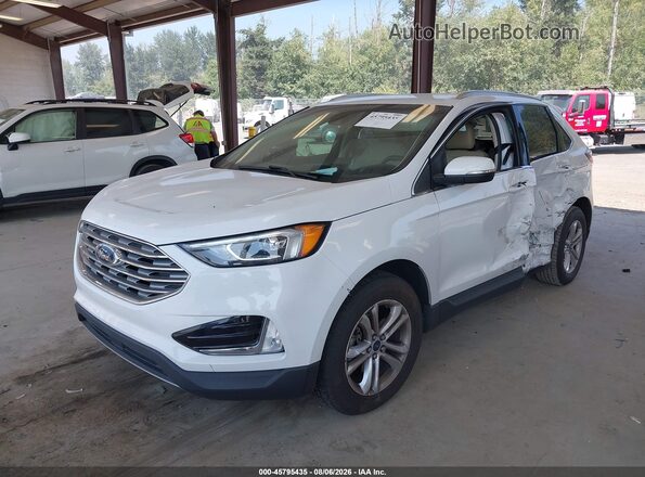 2FMPK3J97KBC21678 2019 FORD EDGE White Առջևի ձախ երեք քառորդ տեսարան