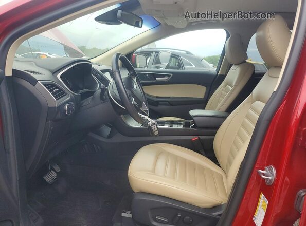 2FMPK3J97LBB00621 2020 FORD EDGE Красный Вид салона спереди