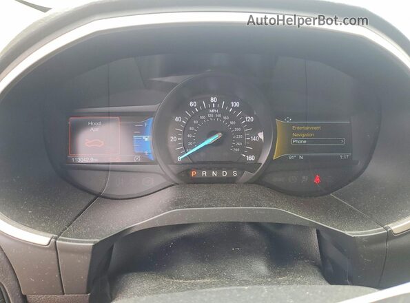 2FMPK3J97LBB00621 2020 FORD EDGE Красный Вид щитка приборов