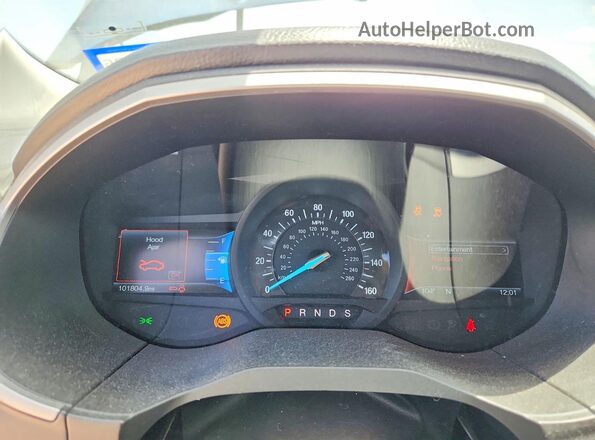 2FMPK3J98HBB26992 2017 FORD EDGE Blue ხელსაწყოთა პანელის ხედი