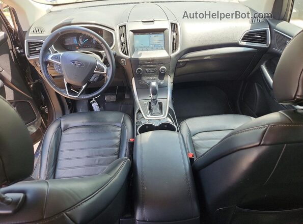 2FMPK3J98HBB26992 2017 FORD EDGE Blue წინა პანელის ხედი