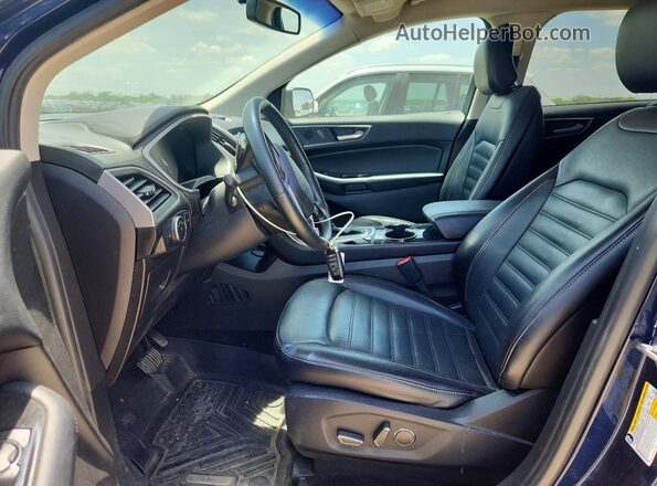 2FMPK3J98HBB26992 2017 FORD EDGE Blue წინა სალონის ხედი