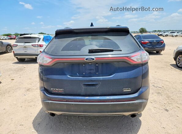 2FMPK3J98HBB26992 2017 FORD EDGE Blue უკანა ხედი