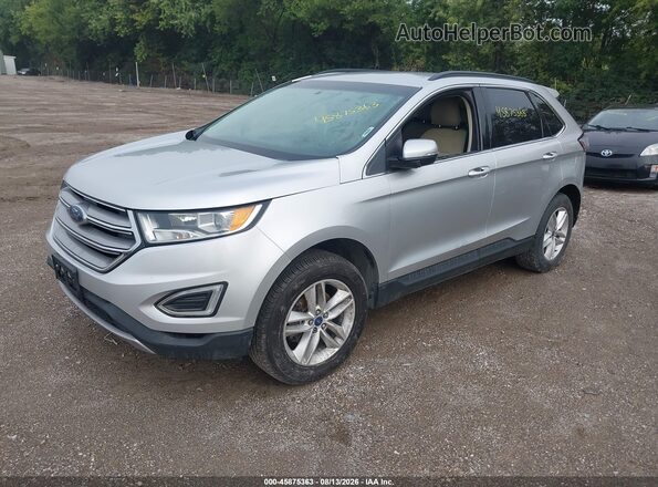 2FMPK3J98HBB58700 2017 FORD EDGE Silver Առջևի ձախ երեք քառորդ տեսարան