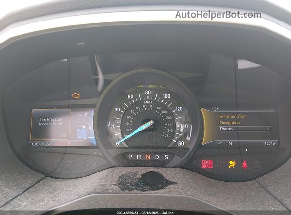 2FMPK3J98HBC42774 2017 FORD EDGE Black Vista de los asientos traseros
