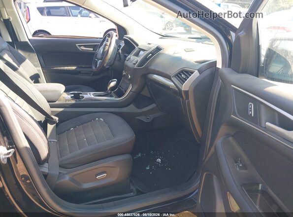 2FMPK3J98JBB38808 2018 FORD EDGE Black Widok wnętrza z przodu