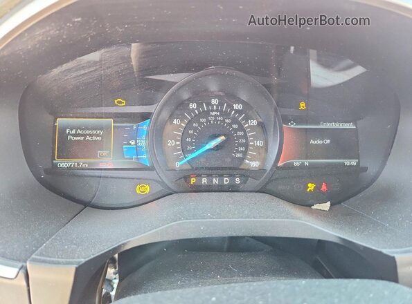 2FMPK3J98LBA13584 2020 FORD EDGE Red Սարքավորումների վահանակի տեսք