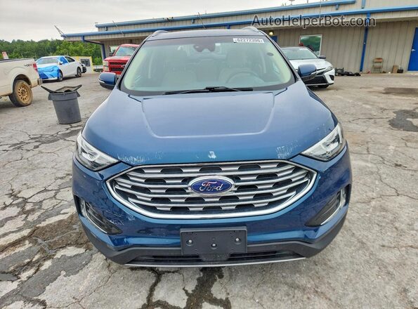 2FMPK3J98LBA66768 2020 FORD EDGE Blue Вид спереду