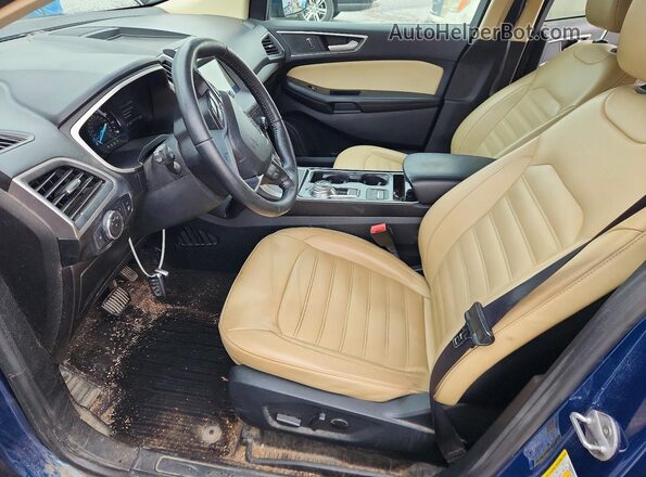 2FMPK3J98LBA66768 2020 FORD EDGE Blue Вид салону спереду
