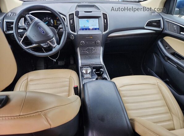2FMPK3J98LBA66768 2020 FORD EDGE Blue Вид панелі приладів