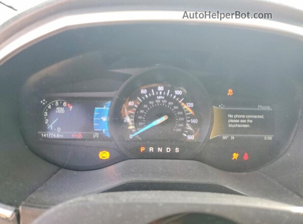 2FMPK3J98LBB55756 2020 FORD EDGE Silver Instrument cluster view