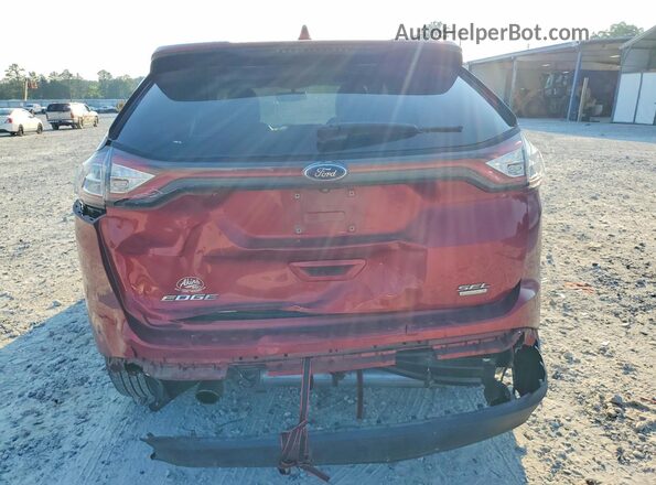 2FMPK3J99GBC39834 2016 FORD EDGE Red Widok z tyłu