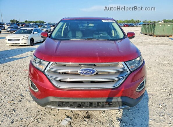 2FMPK3J99GBC39834 2016 FORD EDGE Red Widok z przodu