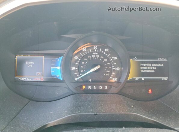 2FMPK3J99GBC39834 2016 FORD EDGE Red Widok zestawu wskaźników