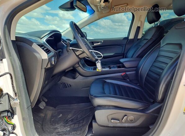 2FMPK3J99KBC01013 2019 FORD EDGE White Вид салону спереду