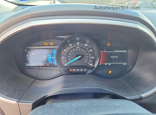 2FMPK3J99KBC01013 2019 FORD EDGE White Вид щитка приладів