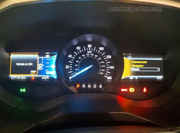 2FMPK3J99LBA66892 2020 FORD EDGE Black Vista del cuadro de instrumentos
