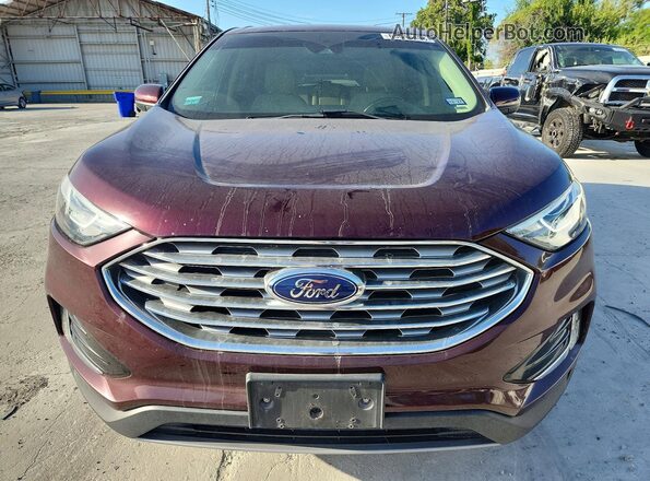 2FMPK3J99MBA01641 2021 FORD EDGE Темно-бордовый Вид спереди