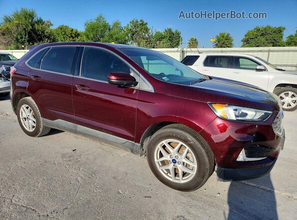 2FMPK3J99MBA01641 2021 FORD EDGE Темно-бордовый Передняя правая четверть