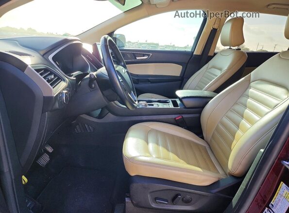 2FMPK3J99MBA01641 2021 FORD EDGE Темно-бордовый Вид салона спереди