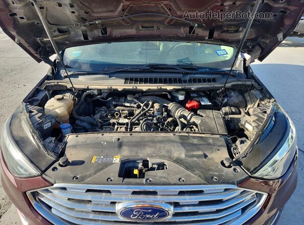 2FMPK3J99MBA01641 2021 FORD EDGE Темно-бордовый Вид задней части салона