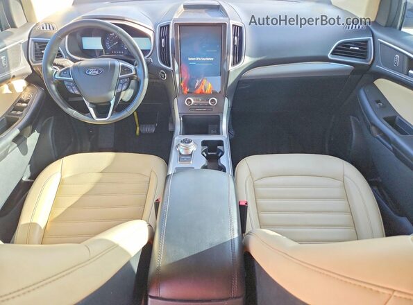 2FMPK3J99MBA01641 2021 FORD EDGE Темно-бордовый Вид панели приборов