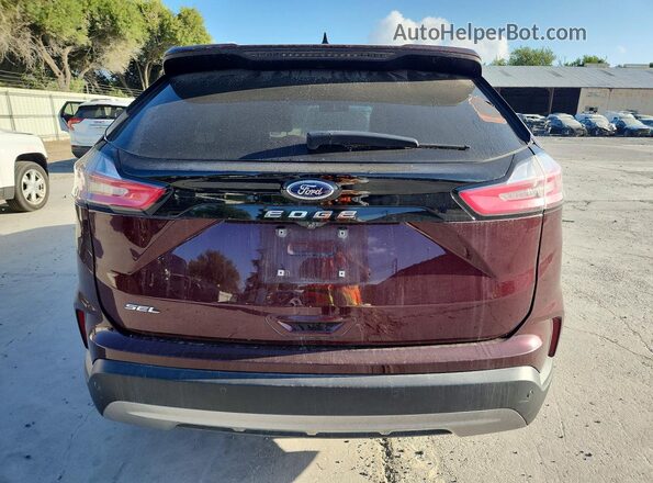 2FMPK3J99MBA01641 2021 FORD EDGE Темно-бордовый Вид сзади