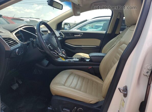 2FMPK3J9XJBC04713 2018 FORD EDGE White წინა სალონის ხედი