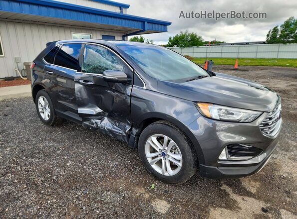 2FMPK3J9XKBB12549 2019 FORD EDGE Серый Передняя правая четверть