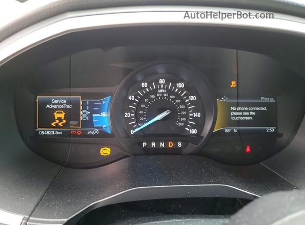 2FMPK3J9XKBC57901 2019 FORD EDGE White Вид щитка приладів