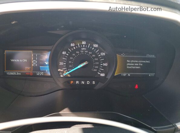 2FMPK3J9XLBA31438 2020 FORD EDGE White Vista del cuadro de instrumentos