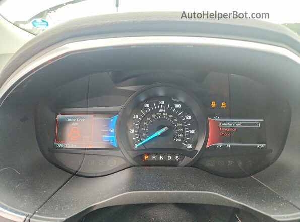 2FMPK3K80GBB09298 2016 FORD EDGE White Vista del cuadro de instrumentos