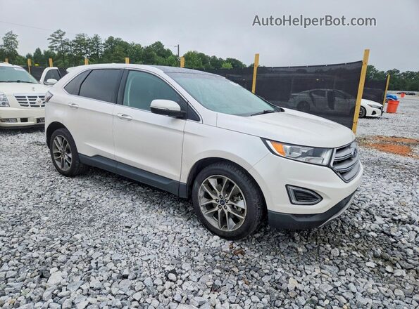 2FMPK3K80GBB09298 2016 FORD EDGE White Delantero derecho