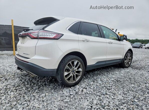 2FMPK3K80GBB09298 2016 FORD EDGE White Trasero derecho
