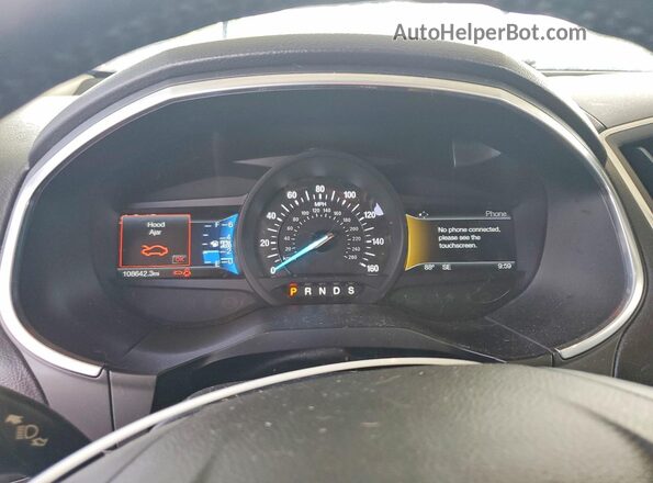 2FMPK3K80HBC24548 2017 FORD EDGE Charcoal Instrument cluster view