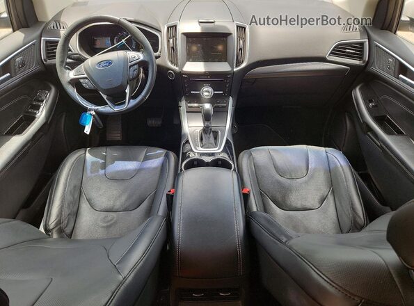 2FMPK3K80JBC27908 2018 FORD EDGE White Widok deski rozdzielczej